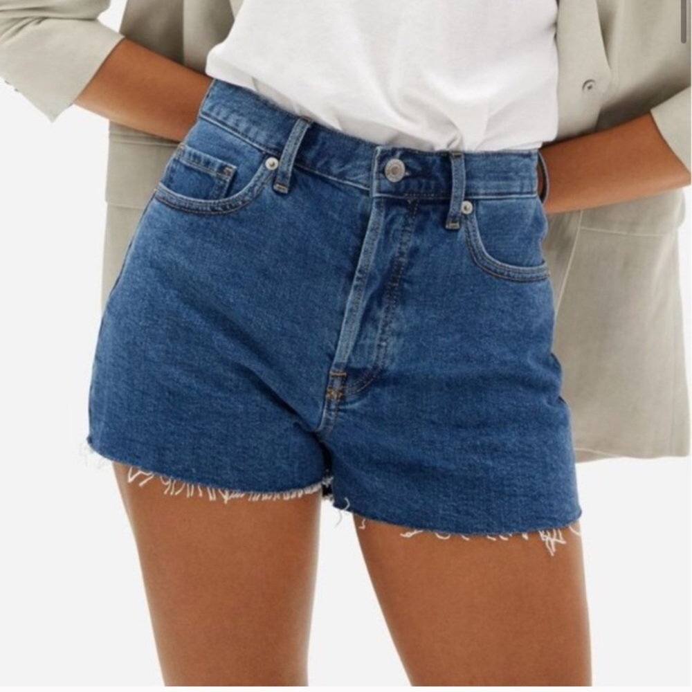 Everlane Cheeky Denim Cutoff Shorts, 25